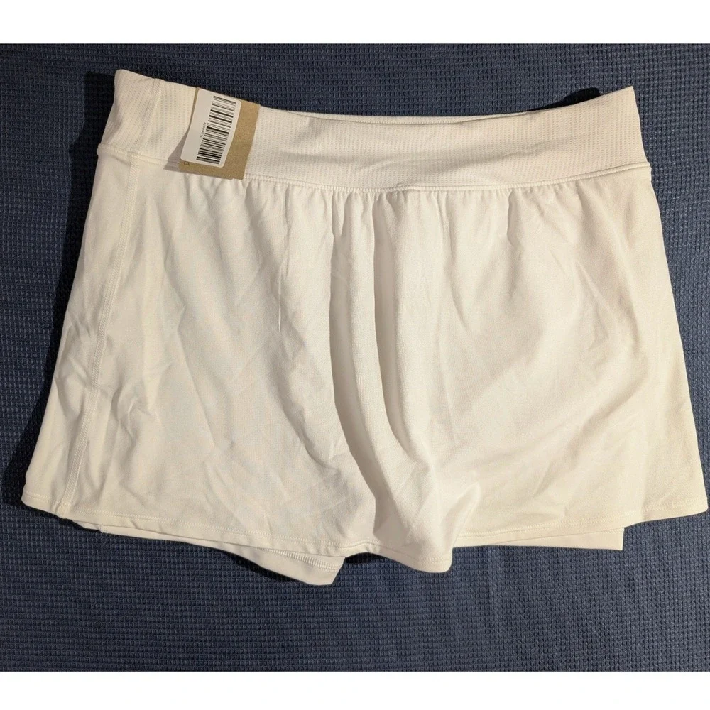 Nike Court Dri-FIT Victory Women Tennis Skort White Slim Fit Large New With Tags
